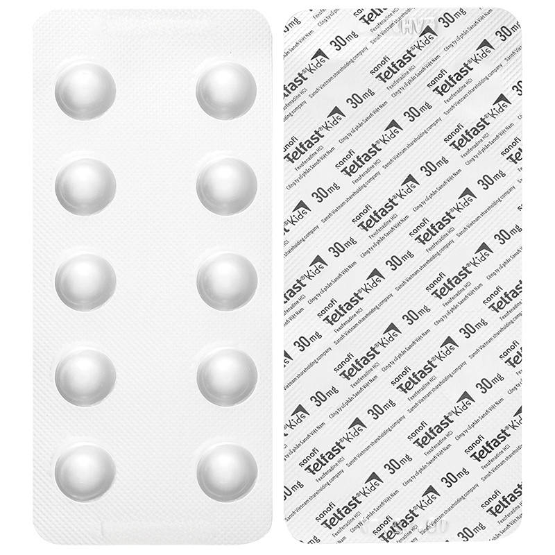 Telfast Kids 30mg trị viêm mũi dị ứng, mày đay cho bé (1 vỉ x 10 viên) - 7